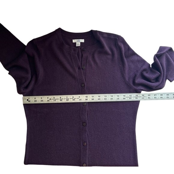 Croft & Barrow Purple Button-Front Acrylic Cardigan Sweater Womens Small - Picture 5 of 7